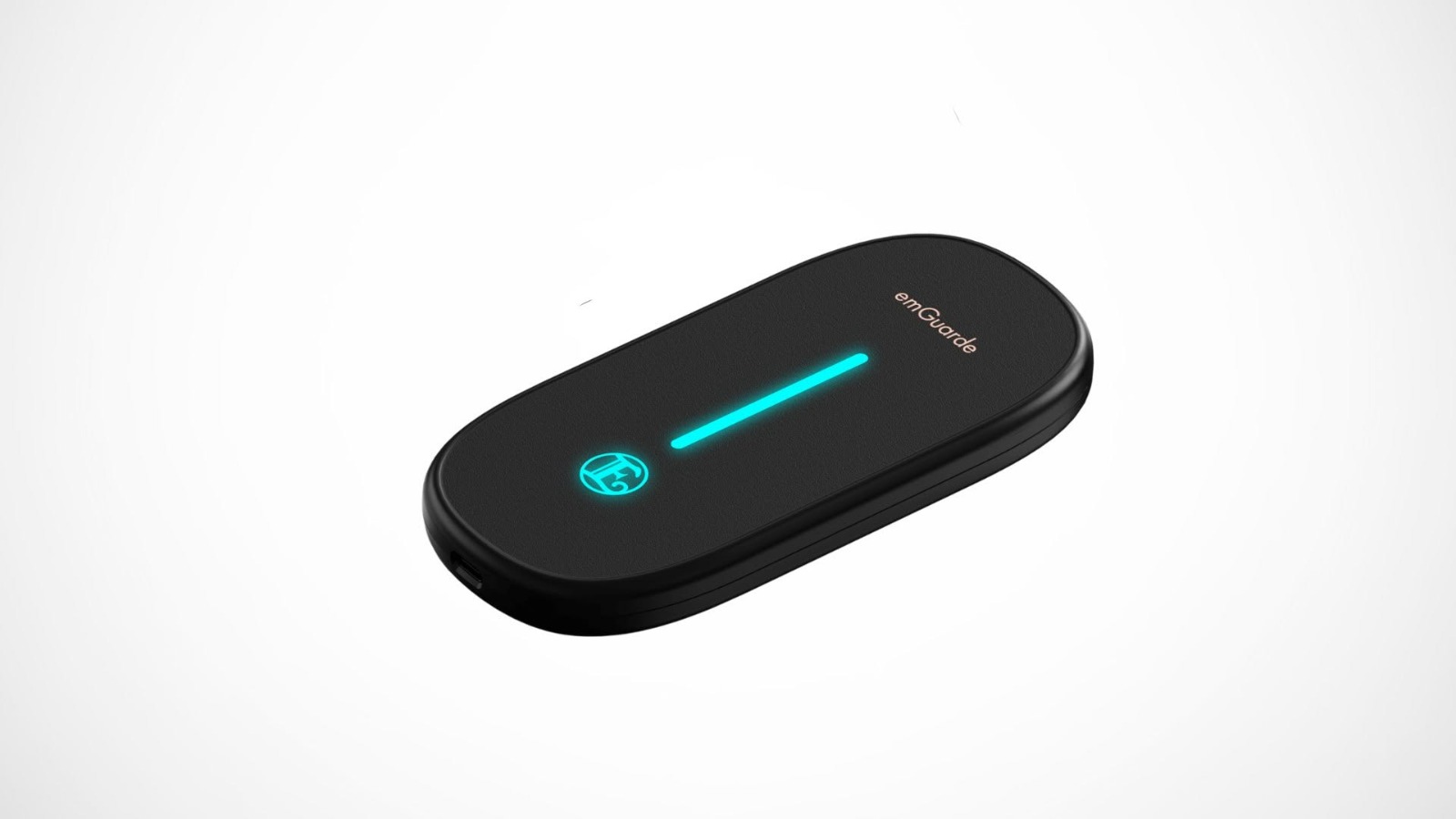 emGuarde dispositiu amb llum LED cyan